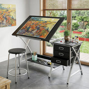 Adjustable Drafting Table Drawing Computer Desk Craft Art Board Home Office Desk