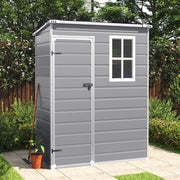 Large Plastic Shed 8x8 6x8 5x4FT Outdoor Garden Tools Storage House with 2 Doors