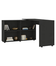 L-Shaped Corner Computer Desk Home Office Workstation with 4 Storage Shelves