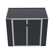 Anthracite Metal Garden Shed Outdoor Tools Storage Sheds Small House Bin Sheds