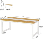 Modern Executive Desk 63 x 31.5 inch Office Computer Desk Study Writing Table