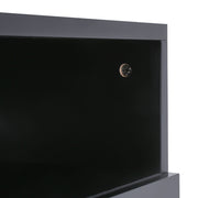 70inch Black TV Stand Cabinet Electric Fireplace Unit 12 LED Colour Fire Flame
