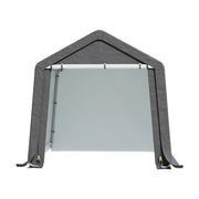 8x8FT Portable Bike Shelter Waterproof Steel Frame Outdoor Garden Storage Shed