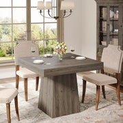 31.5-Inch Square Dining Table Farmhouse Small Kitchen Dinner Table for 4 People
