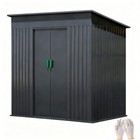 6 x 4 FT Garden Shed Storage Shed Waterproof with Foundation Kit and Vents, Grey