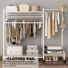 Clothes Rail 120KG Load Clothes Rack Shelfs Shoe Rack Display Stand Heavy Duty