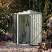 4ft x 6ft Lean to Garden Shed Metal Steel Outdoor Storage Shed Small Tool House