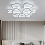 Modern LED Ceiling Light RGB Heart Design Chandelier Lamp with Remote Control UK