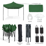 All Seasons Gazebos 3mx4.5m Heavy Duty Fully Waterproof Pop Up Gazebo