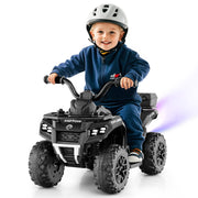 6V Kids Electric Quad Bike Toddler Ride-On Toy Car with Music-Black