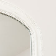 Full Length Distressed White Leaner & Wall Mirror - 47cm x 142cm