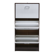 3 Drawer Shoe Cabinet Storage Cupboard Wooden Stand Rack Organiser Footwear Unit