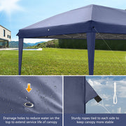 3x6m Outdoor Pop up Gazebo Heavy Duty Party Commercial Market Marquee W/ 6 Sides