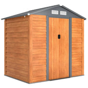 6.5x5.2ft Garden Shed Tools Equipments Storage Sliding Door House Hut Shelter