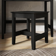 Dressing Table, Stool & Pair of 3 Drawer Bedside Tables - Hales Black Range