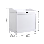 Large Laundry Hamper Bin Clothes Storage Cabinet Chest Wooden Shaker Unit Home