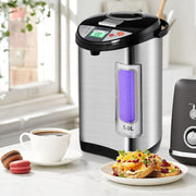 5L Instant Hot Water Dispenser with 5 Temp Settings & 24H Timer, Stainless Steel