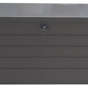 350L Outdoor Garden Storage Box Metal Steel Chest Cushion Shed Patio Container