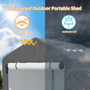 3ftx5ft Garden Shed Storage Shelter Bicycle Tent Bike Log Store Equipment Cover