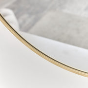 Round Gold Wall Mirror - 50cm x 50cm Home Accessories