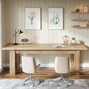 200cm Extra Long 2 Person Desk, Modern Double Computer Desk for Home Office