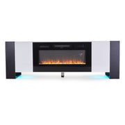 Electric Fireplace with TV Stand Unit Cabinet LED Fire Flame Heater Living Room