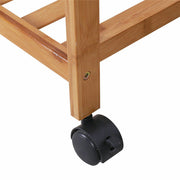 Heavy Duty Wooden Clothes Rail Rack Garment Hanging Stand Corner Open Wardrobe