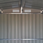 10x8FT Extra Large Garden Shed Metal Apex Roof Outdoor Storage With Door & Vent