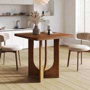 31.5-Inch Square Dining Table Modern Solid Wood Kitchen Table for 2-4 Person
