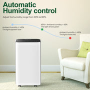 14L/Day Large Dehumidifier Portable Quiet Home Air Dryer for Mould Moisture Damp
