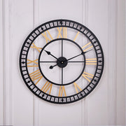 80CM Large Roman Numerals Giant Open Face Metal Outdoor Garden Wall Clock UK