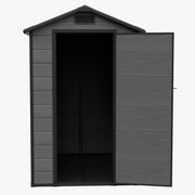 Weatherproof Plastic Garden Shed 4X6ft Outdoor Tool Storage House with Window