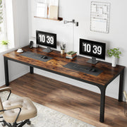 78.7-Inch Extra Long Computer Desk 2 Person Desk Double Desk for Home Office