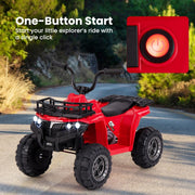 6V Kids Electric Ride On ATV 4 Wheeler Quad Car with Tread Tires