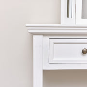 White 2 Drawer Console Dressing Table storage hallway wooden furniture