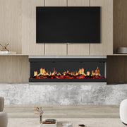 LED Fireplace Media Wall Fire Wall Mounted/Free Standing Electric Heater 50 60