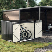 Outdoor Garden Storage Shed Bike Metal Pent Tool Shed House Bin Park 2-4 Bicycle