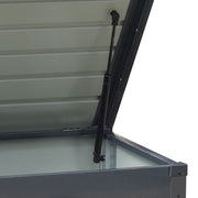 200L Galvanised Steel Outdoor Garden Tool Storage Chest Utility Cushion Box Shed