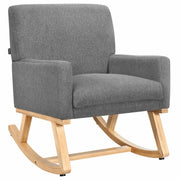 Fabric Upholstered Recliner Rocking Chair Armchair Lounge Sofa Seat Relax Rocker
