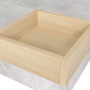 Square Coffee Table Grey !SALE! Marble Effect Storage Drawer Oak Living Room