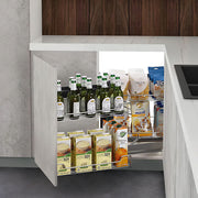 PullOut Kitchen Magic Corner Baskets Cupboard Larder Storage Shelf Rack Close UK