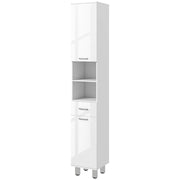 High Gloss doors Bathroom Tallboy Free Standing Cabinet Tall Storage Cupboard