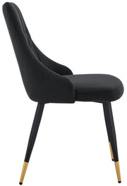 4 Velvet Dining Chairs Gold Tip Legs Beige Grey Blue Black velvet luxury