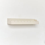 Pale Taupe Scalloped Wall Storage Shelf - 61cm