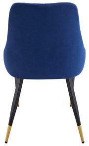 4 Velvet Dining Chairs Gold Tip Legs Beige Grey Blue Black velvet luxury