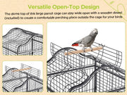 African Grey Cage Large Open Playtop Parrot Bird Cage for Cockatiels with Stand