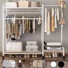 Clothes Rail 120KG Load Clothes Rack Shelfs Shoe Rack Display Stand Heavy Duty
