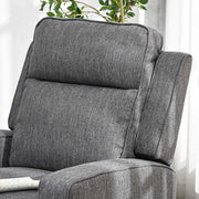 Electric Armchair, Fabric Recliner Chair with USB Port, Charcoal Grey