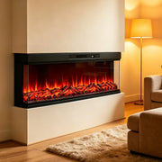 3-Sided Electric Media Fireplace 50/60