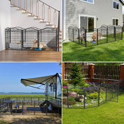 Indoor/Outdoor Pet Dog Pen Puppy Playpen Garden Enclosure Run Cage Metal Barrier